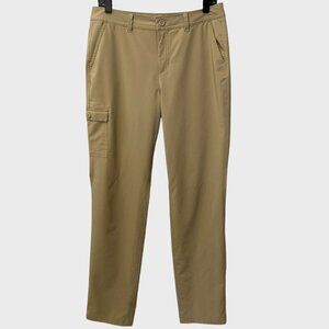 Eddie Bauer Performance Stretch Ripstop Pants Tan Women's Size 8 Hiking Outdoors